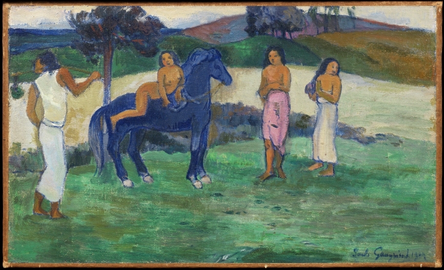 Komposition med häst och figurer ("Changement de résidence")