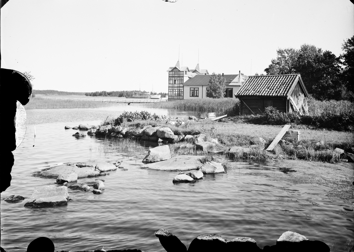 Societetshuset från kallbadsviken, Östhammar, Uppland
