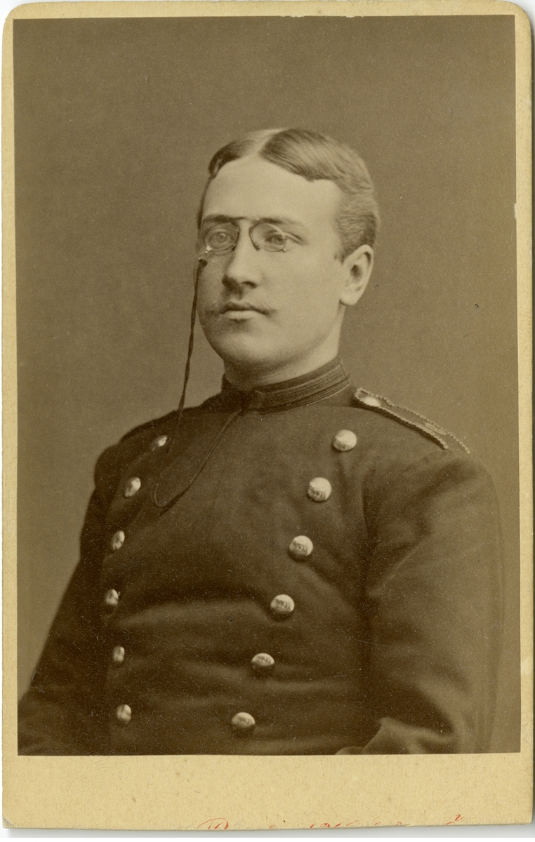 Porträtt av Emil Philip August Creutz, officer vid Västgöta-Dals regemente I 16.