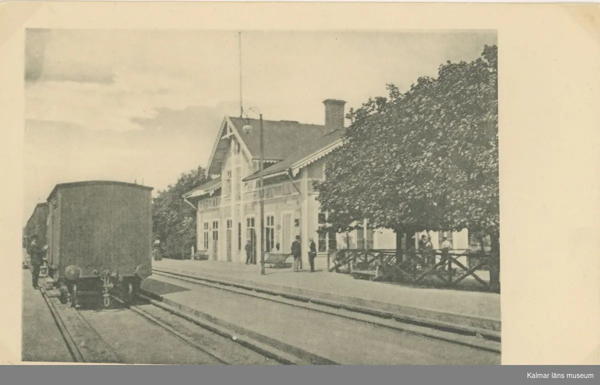 Järnvägsstationen i Nybro.
