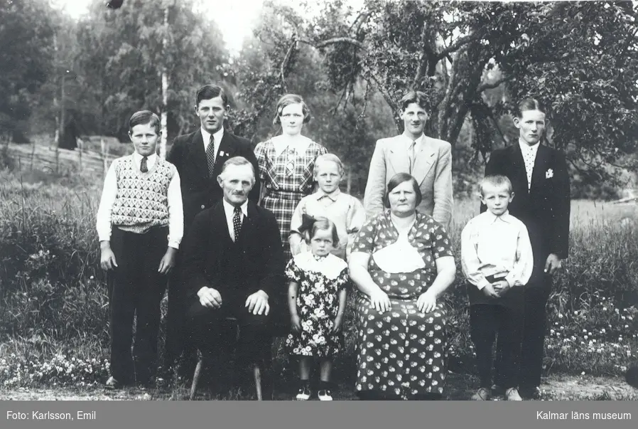 Familjen Conrad Karlsson i Smedserum.