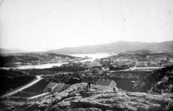 Byen Kristiansund sett fra Varden på Kirkelandet i Kristians