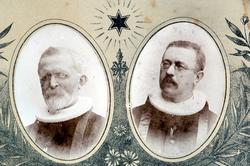 To portrettbilder i fotomontasje, som viser sogneprester ved