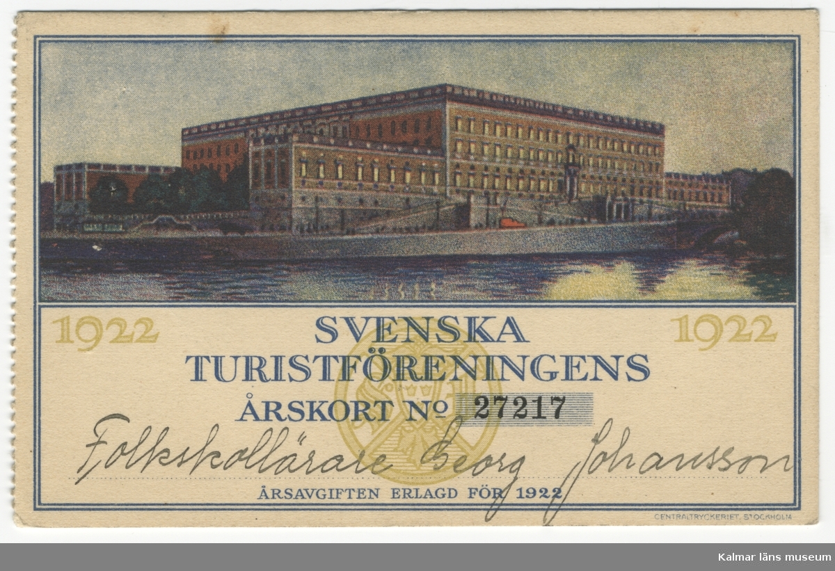 Tecknad bild av Stockholms slott.