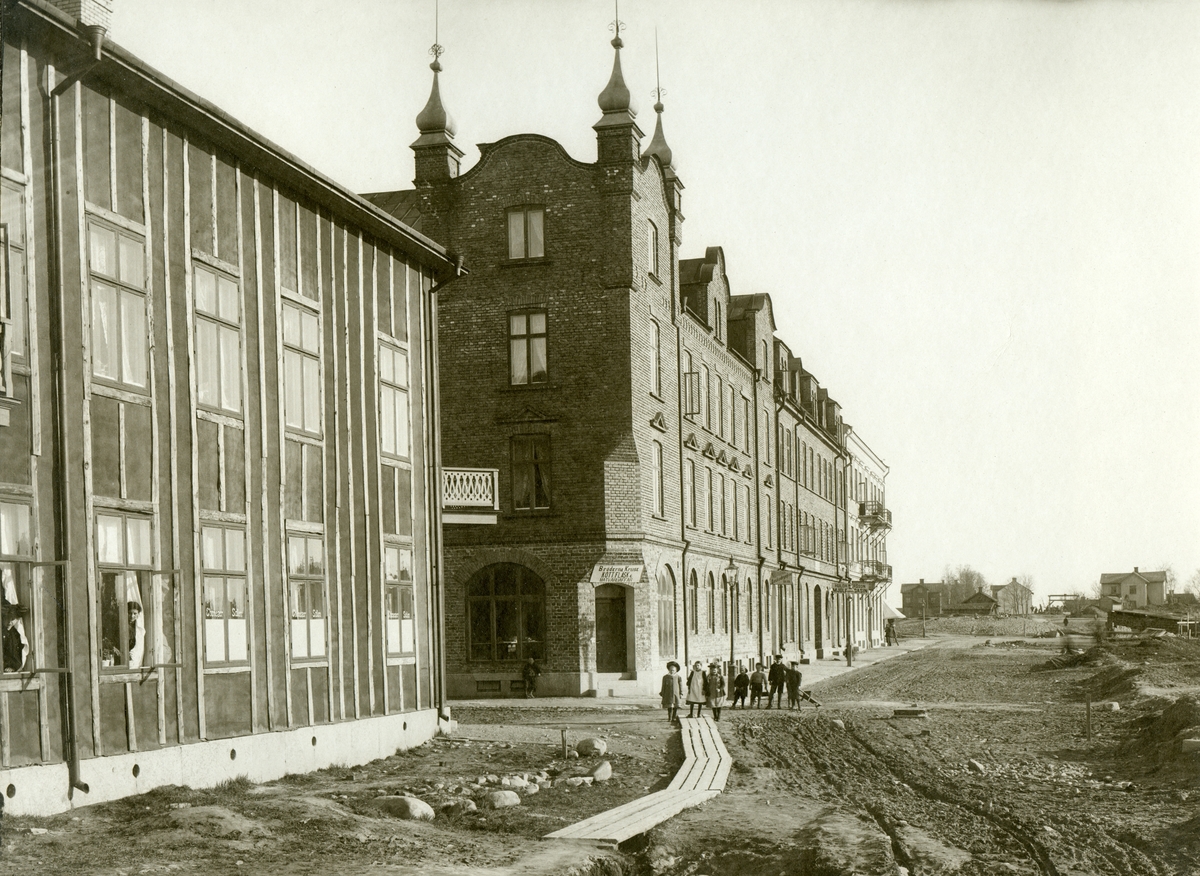 Den blivande Herrhagsgatan söderut i höjd med Bergslagsgatan år 1902.