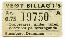 Bussbillett..Veøy billag.