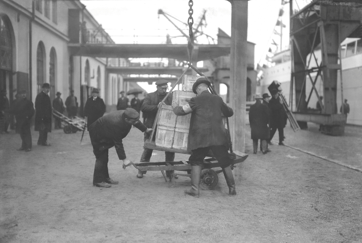 Frihamnen, Stockholm, 1919.
