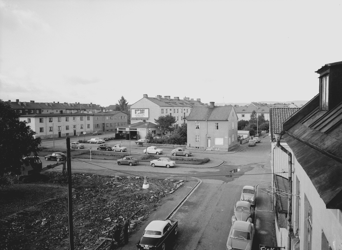 Översiktsbild på Kilallén i Jönköping, år 1962.