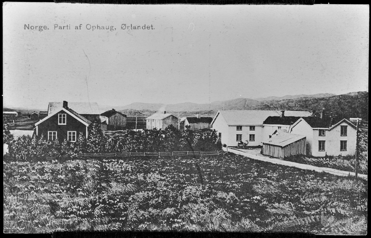 Boligbebyggelse på Opphaug ca. 1907