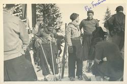 Birger Ruud under utforkonkurranse i Garmisch