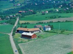 Flyfoto, Lillehammer, bebyggelse. Randgård, Nordsetervegen 6