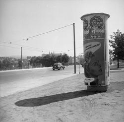 Reklamesøyle ved Elgeseter bro