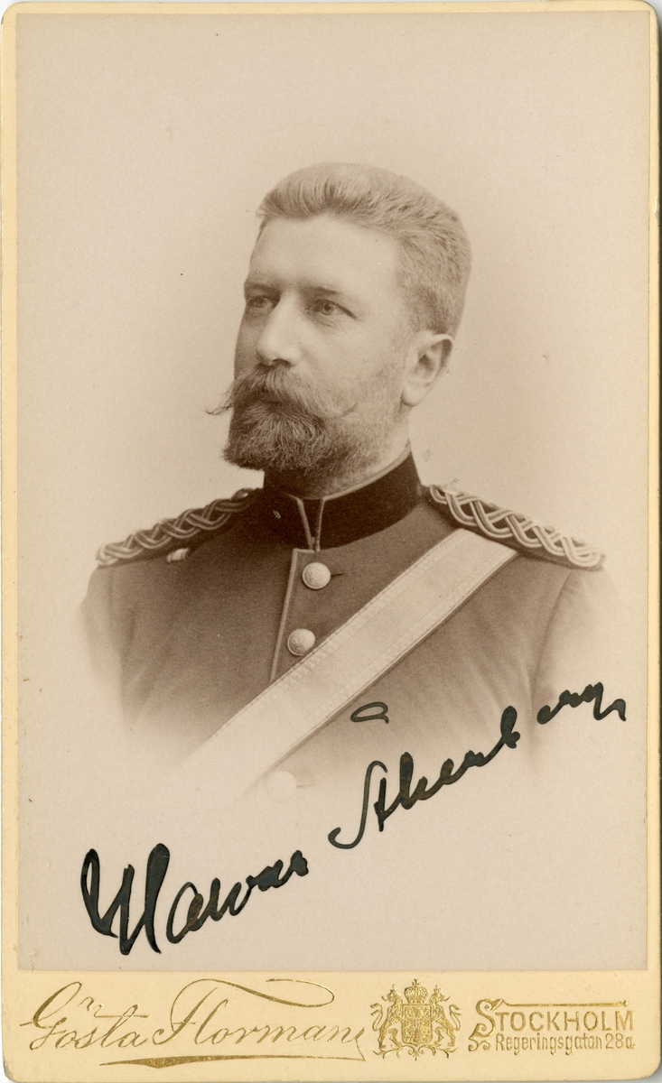 Porträtt av Johan Halvar Åkerberg, bataljonsläkare vid Södermanlands regemente I 10.
