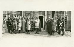 Postkort frå Hadeland Folkemuseum frå framsyninga av " Olavs