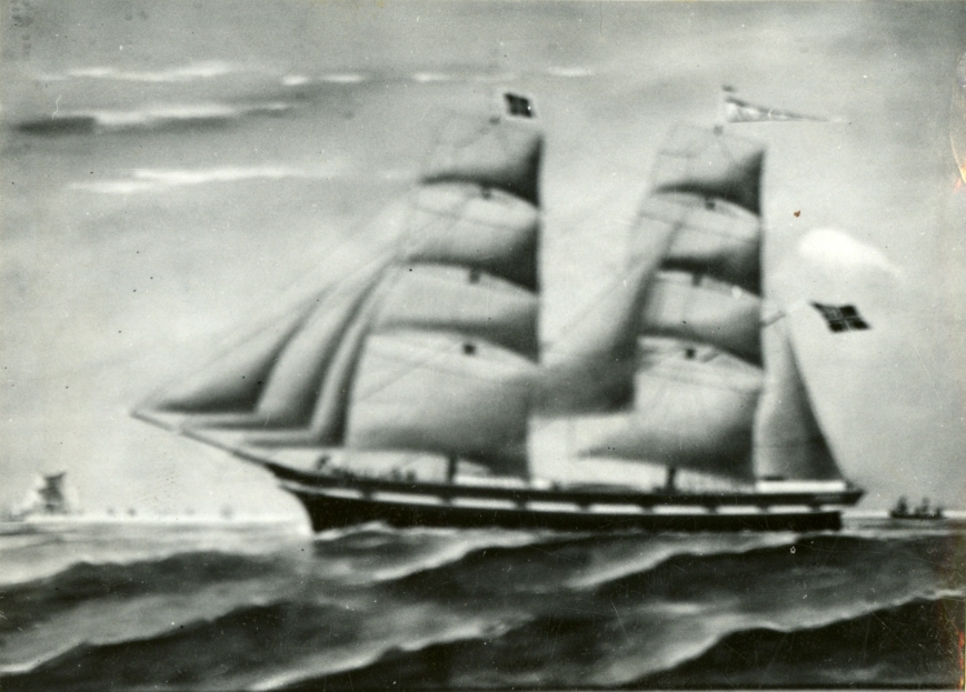 Brigg 'Avance' (b.1857, Bent Tellefsen, Skibholmen, Risør, Norge