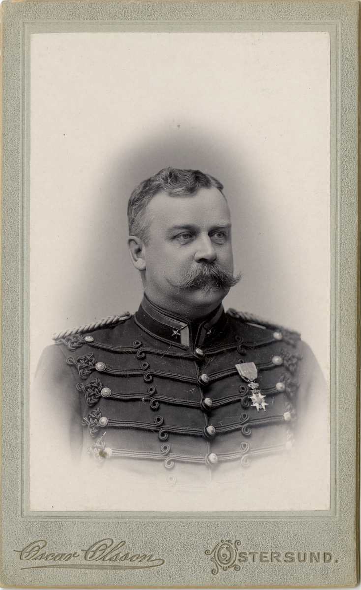 Porträtt av Vilhelm Gustaf Park, major vid Norrlands artilleriregemente A 4.
