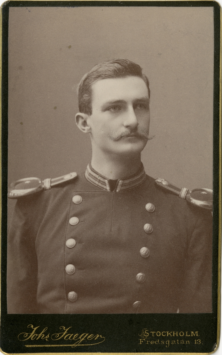 Porträtt av Otto von Knorring, underlöjtnant vid Västmanlands regemente I 18.
