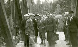 Sør-Aurdal kommunestyre på befaring på Vestsidevegen, Hedale