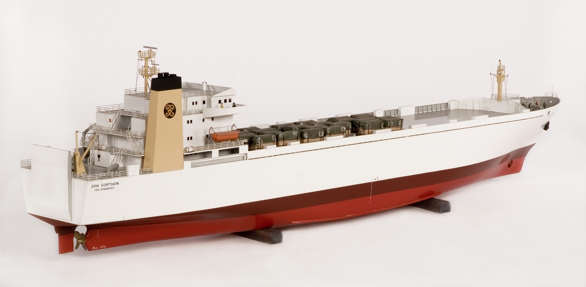 Fartygsmodell av Ro-ro-fartyget JOH GORTHON.