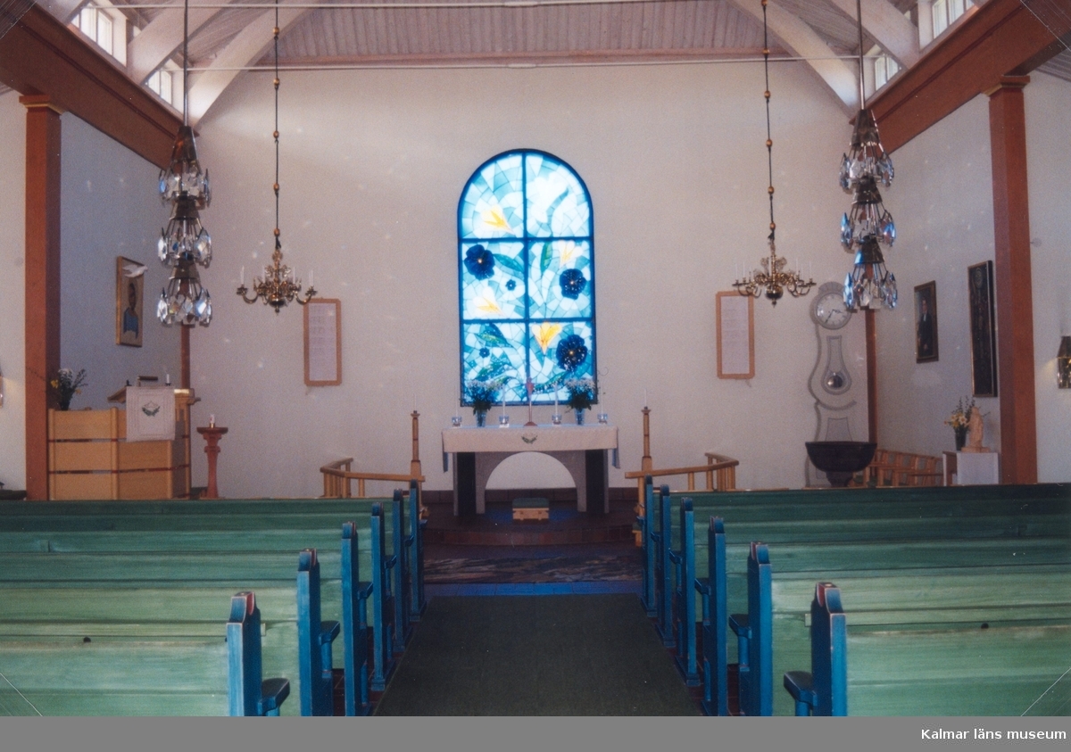 Altaret i Hälleberga kyrka.