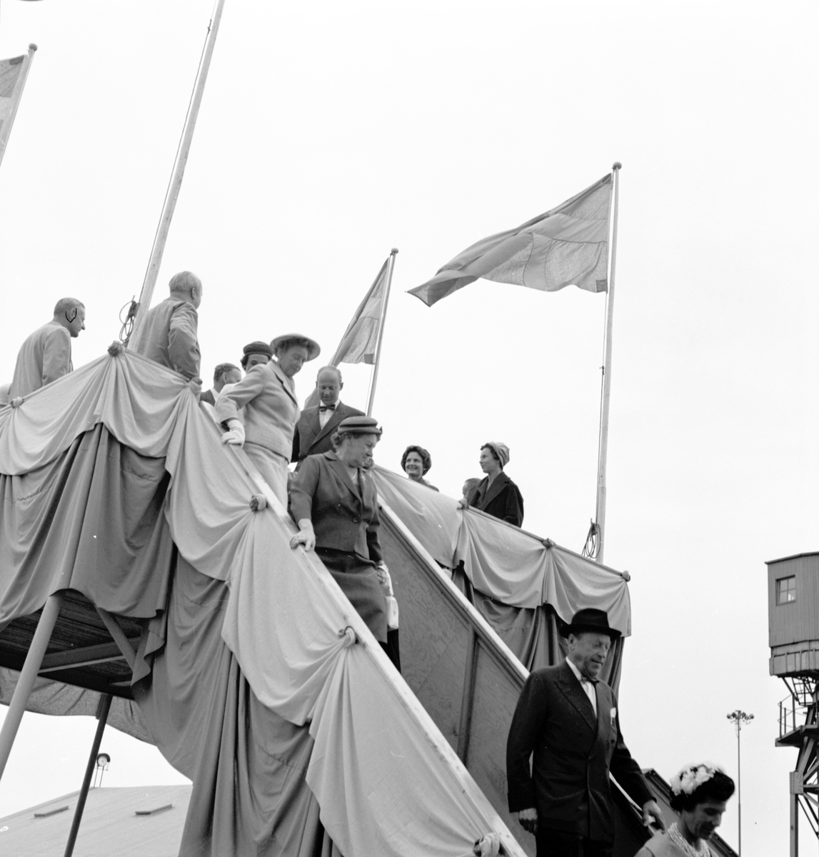 Den 7 september 1960. Gävle Varv. Stapelavlöpning. Båt nr 106.





