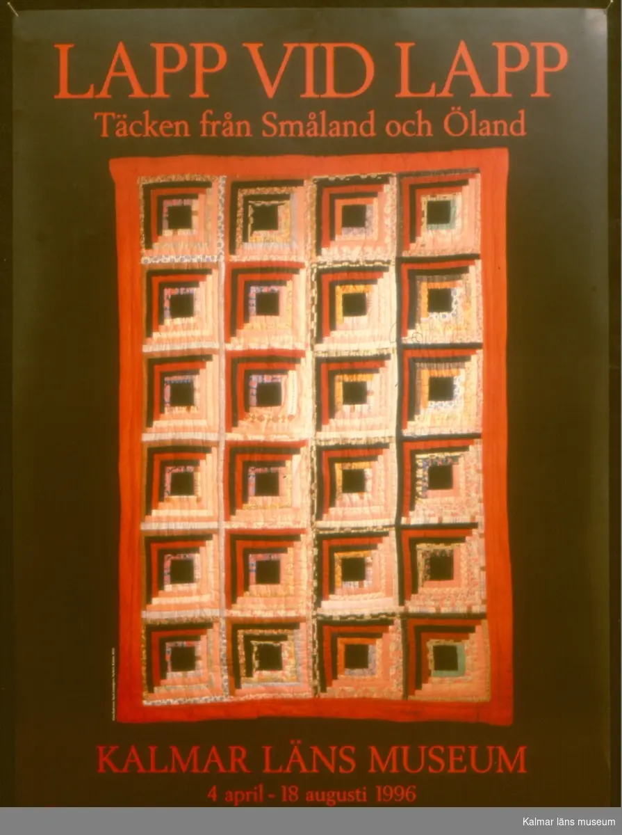 Affisch för utställningen "lapp vid lapp".