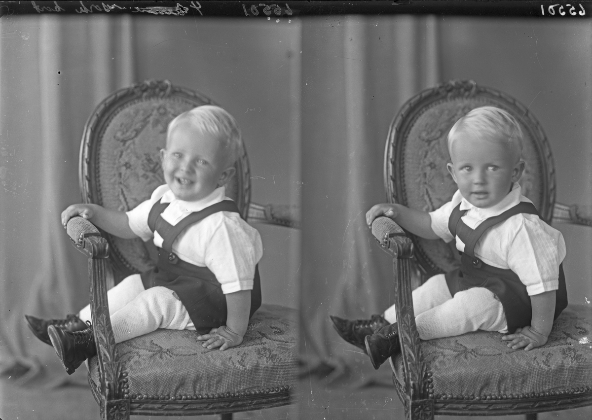 Portrett. Et barn. En liten gutt. Bestilt av Peder Klunttveit. Espevik.