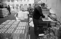 Peko brusfabrikk på Krossleite i Sveio. Eksteriør og interiø