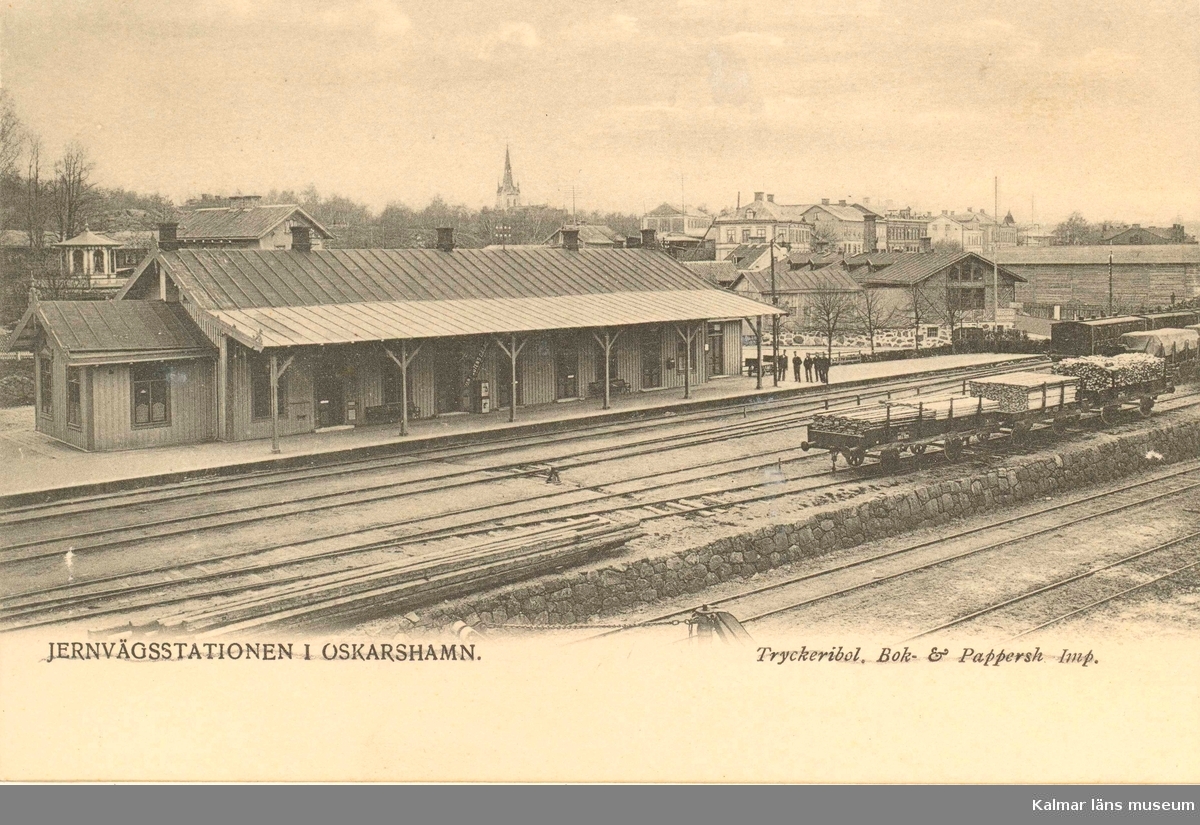 Järnvägsstationen i Oskarshamn.