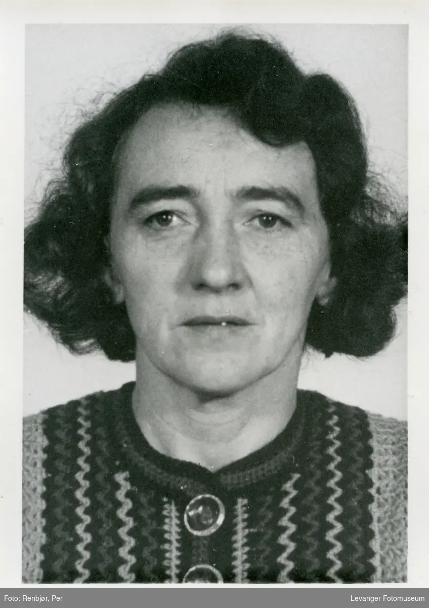 Olga Marie Sørensen, medlem av Riunnanbanden  fotografert i forbindelse med rettsaken.