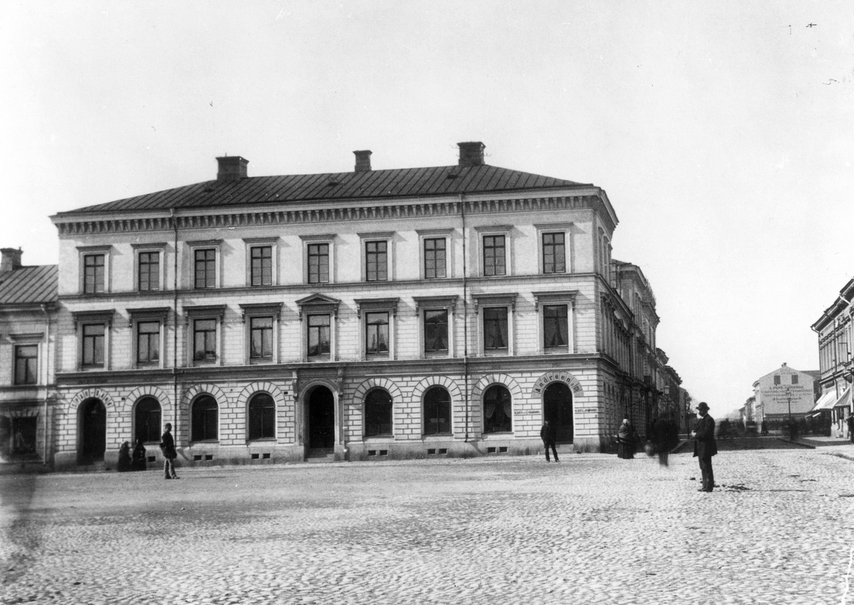 "Engströmska huset", Norra Kungsgatan 5, hörnet av Drottninggatan. Rådhustorget-


