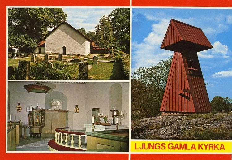 Enligt Bengt Lundins noteringar: "Ljungs gamla kyrka. 3-bild".