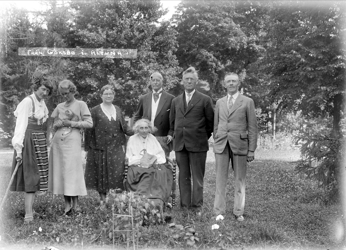 "Familjen Alströms Göksbo och mister Andrew Andersons Canada", Altuna socken, Uppland 1932