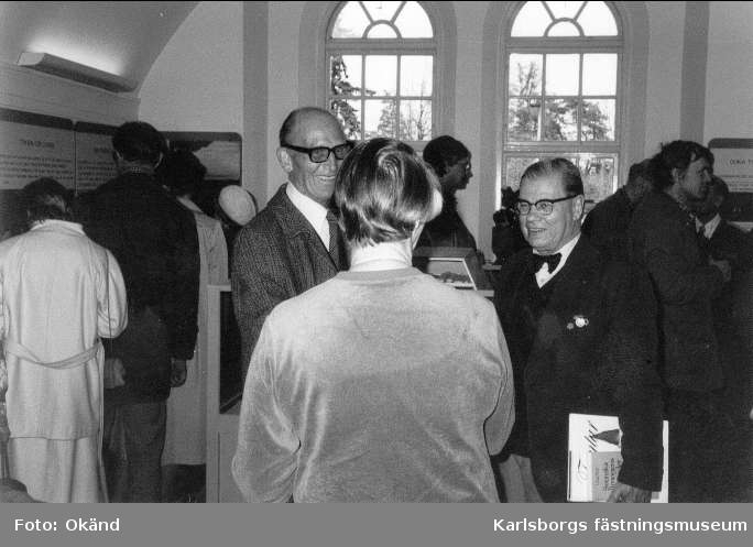 Karlsborgs museum. Invigningen i maj 1982 av tomteutställningen "I sagans värld".