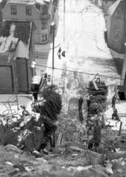 Fjellsprenging i Bjørnehaugen ved Fjellgata på Nordlandet.
 