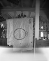 Bygdefane for Lesja vist i Dovre kirke