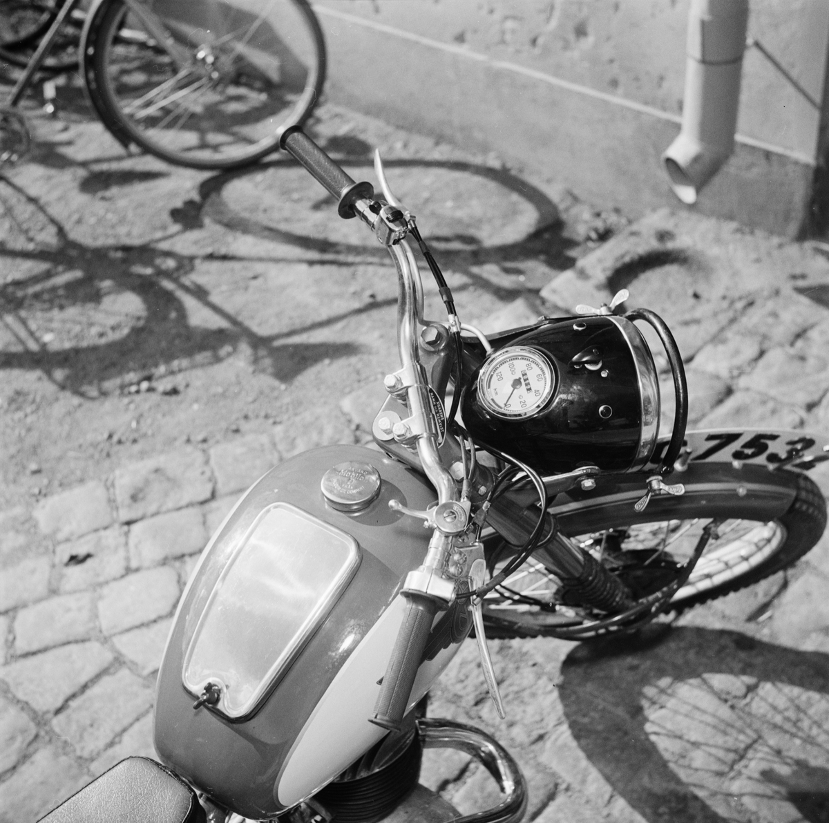 Nymanbolagen, motorcykel modell NV 35, Uppsala, september 1952