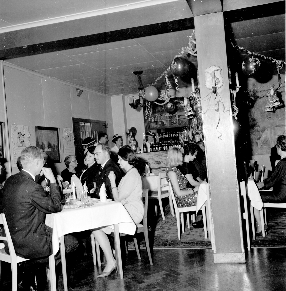 Bollnäs,
Lionsclub på luciafest,
Rehngården,
7 December 1964