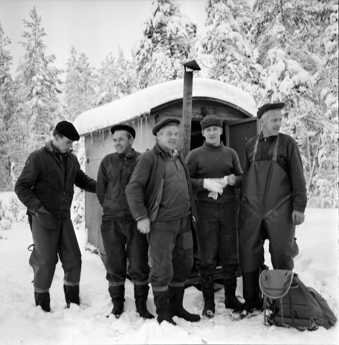 Skog. Skogsrepotage vid Sörbränningen
26/1-1965