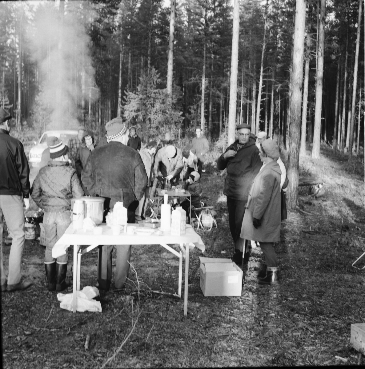 Fest i Åsbergsstugan. Vallsta
1970