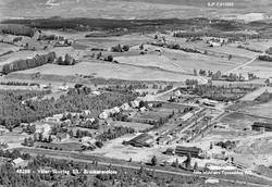 Flyfotografi tatt over produksjonsområdet til Våler Skurlag 