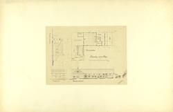 Plantegning over gård Huseby, Vestre Aker, nå Huseby leir