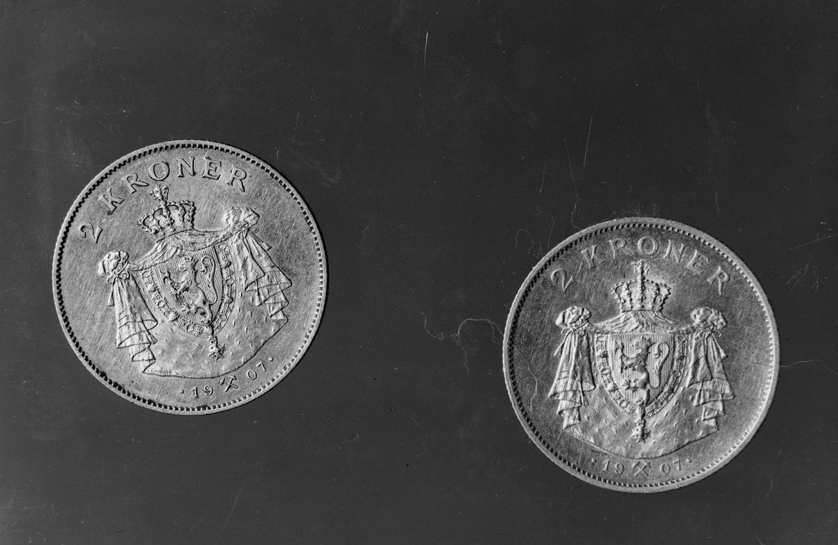 2-kroner til minne om Norges uavhengighet 1905