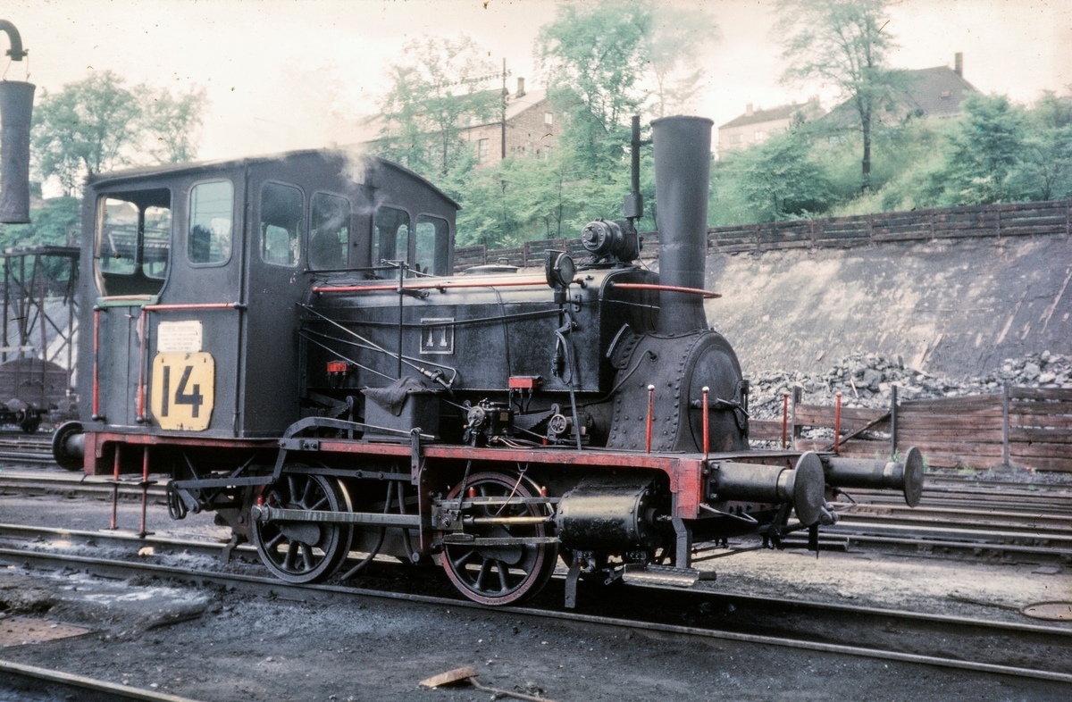 Skiftelokomotiv type 7a nr. 11, også kalt "Ulka", i Lodalen i Oslo.
