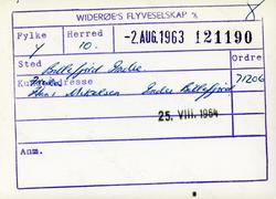 Flyfoto av eiendom i Indre Billefjord i Porsanger, 1963.