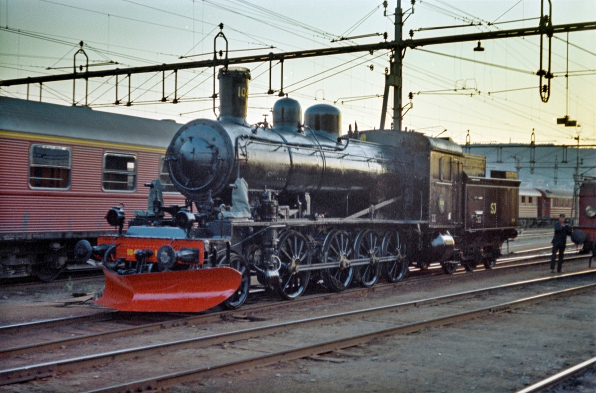 Statens Järnvagars damplokomotiv type E2 nr. 104 i Östersund