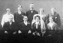 Gruppebilde, brudebilde, personer