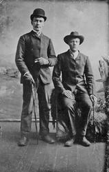 Portrett av to unge menn