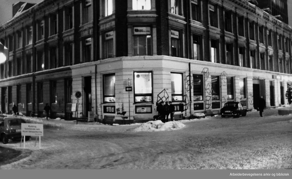 Stenersgata: Café Vera. 21. januar 1986