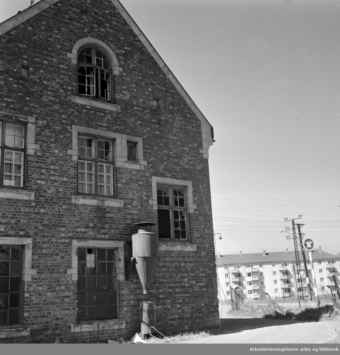 Tvetenveien. Forargelsens hus på Teisen. Mai 1963